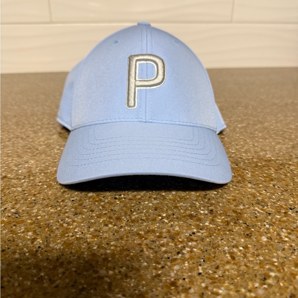 Puma Light Blue Cap with Silver Logo